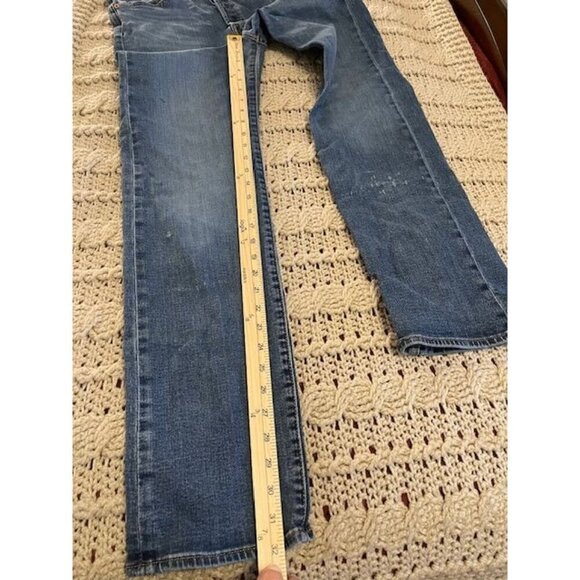 Levi's 501 Slim Fit Jeans W32 L34‎ Button Fly Medium Wash Denim Men's - Picture 3 of 16